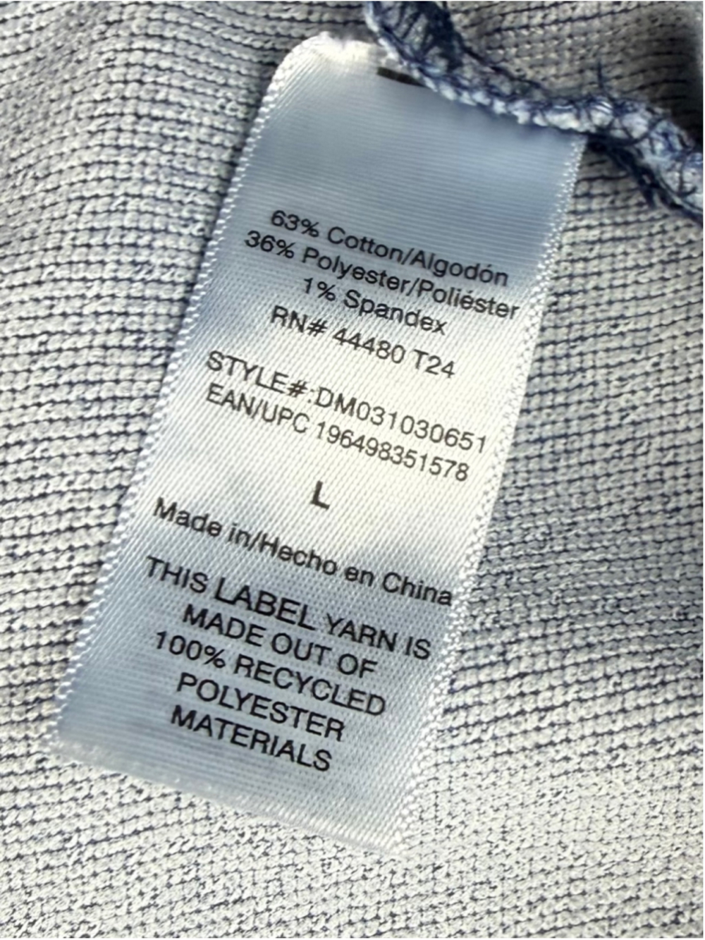 Destination Maternity Large Medium Wash Jeggings Knit Denim Leggings Pull-on - Picture 4 of 5